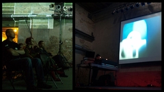 2008_live audiovisual performance_a moonlight odissey @Skanu Mezs sound forest experimental music and film festival - Riga LATVIJA